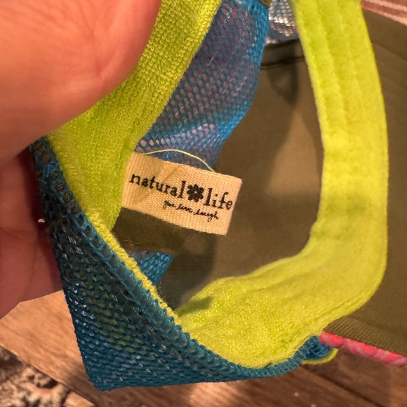 NATURAL LIFE “Be Happy” Women’s Multi-Print Colorful Trucker Hat One Size - Picture 5 of 6